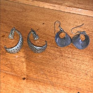 Vintage Set of Stainless Steel Women’s Earrings
